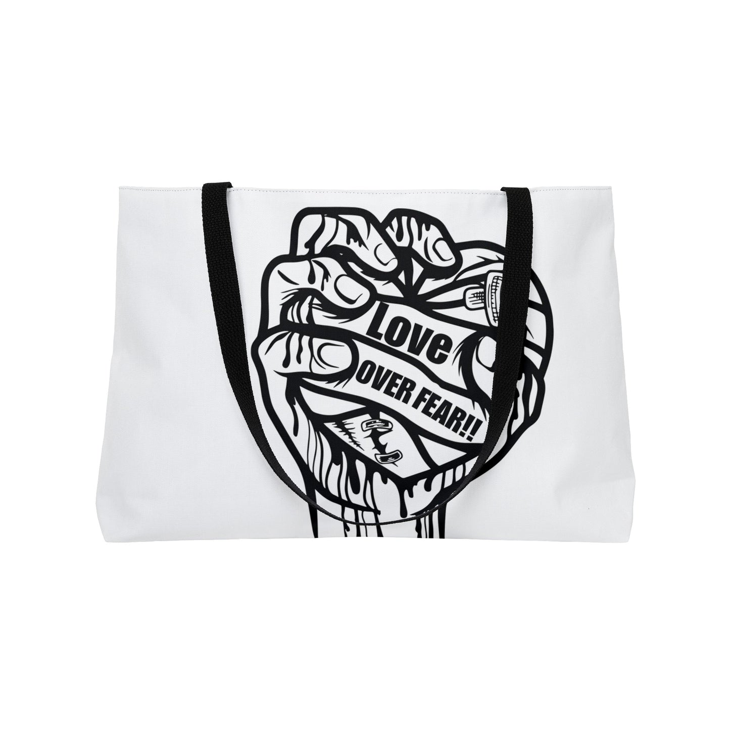 Love Over Fear Weekender Tote Bag