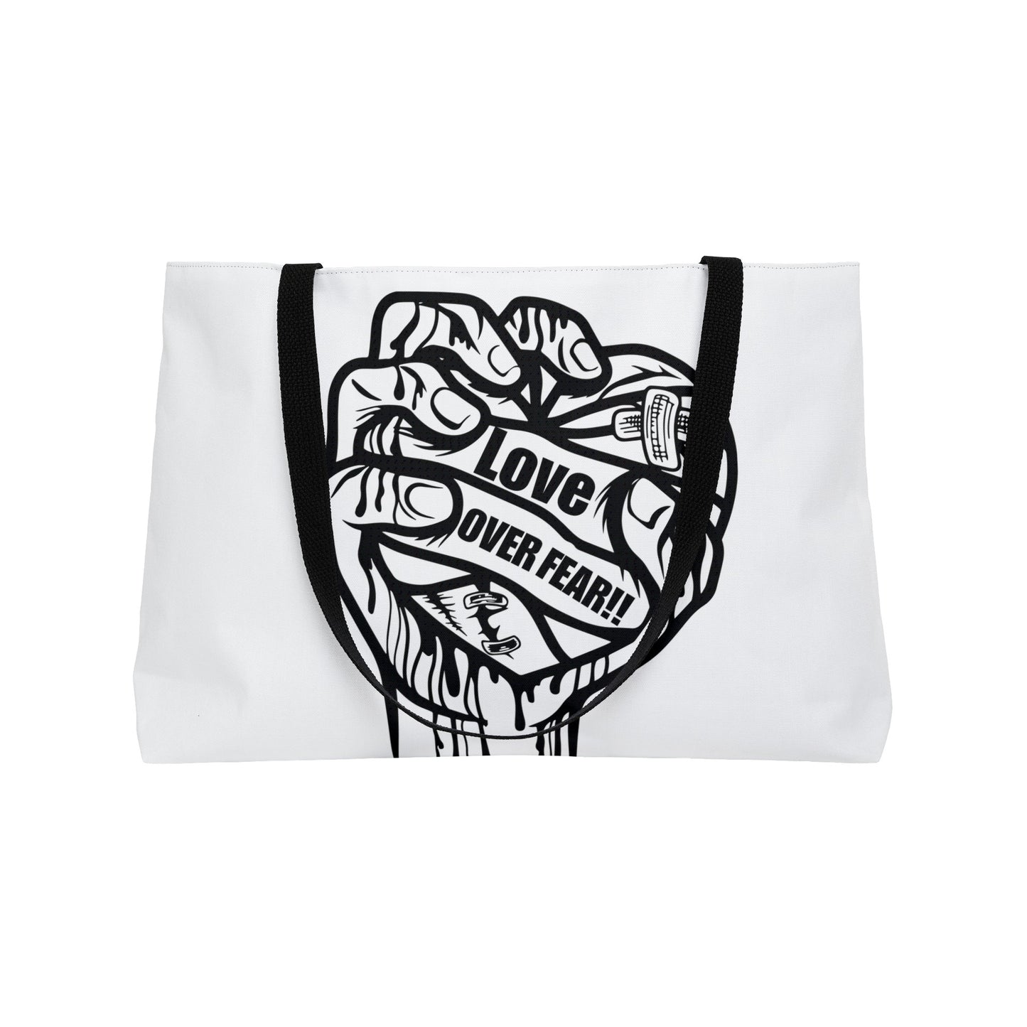 Love Over Fear Weekender Tote Bag