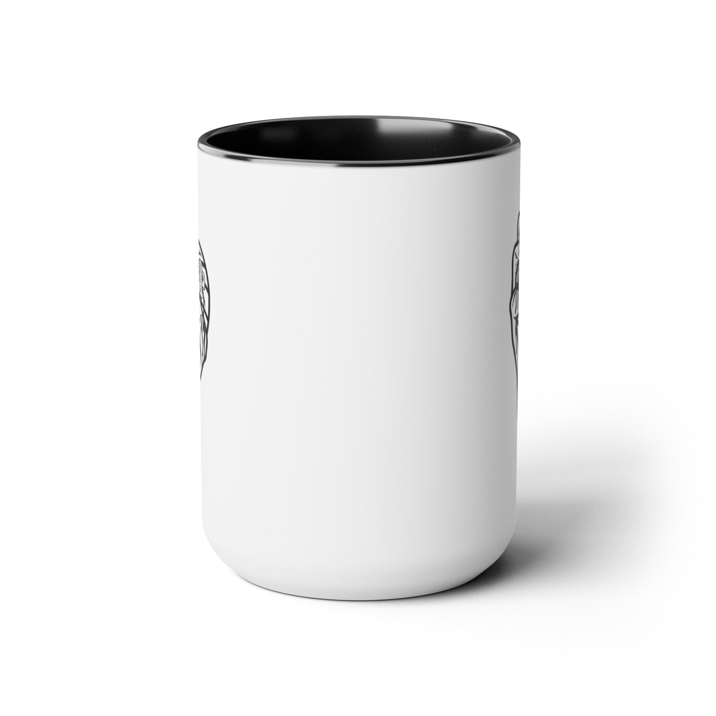 Love Over Fear Two-Tone Coffee Mugs, 15oz