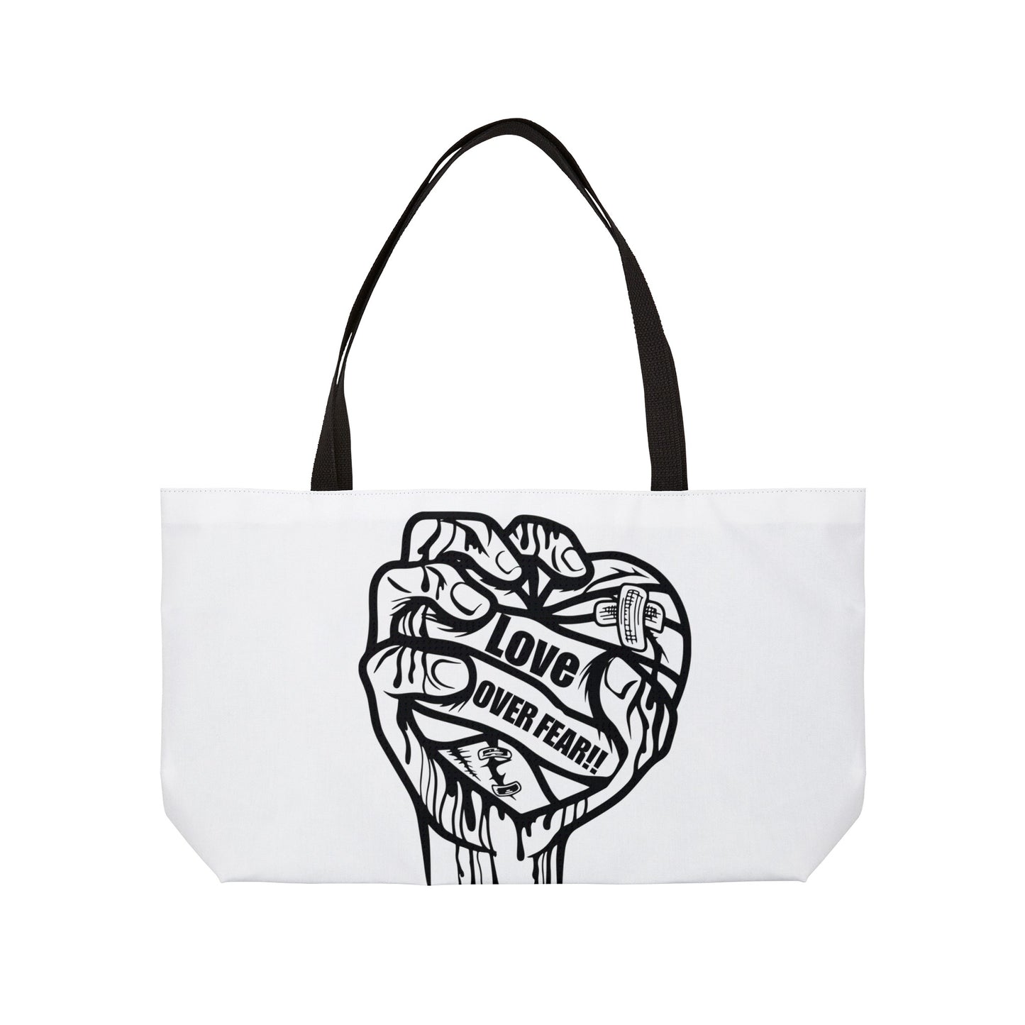 Love Over Fear Weekender Tote Bag